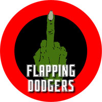 Flapping Dodgers team badge